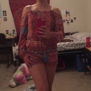Patterned romper